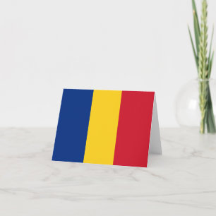 Romania flag note card