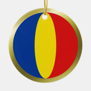 Romania Flag Ornament