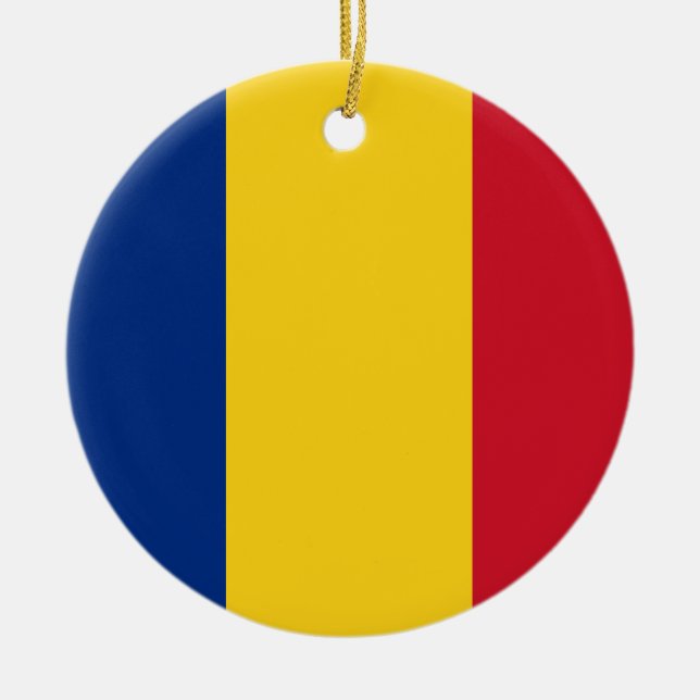 Romania Flag Ornament (Front)