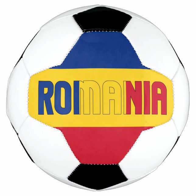 Romania Flag Patriotic  Football (Front)