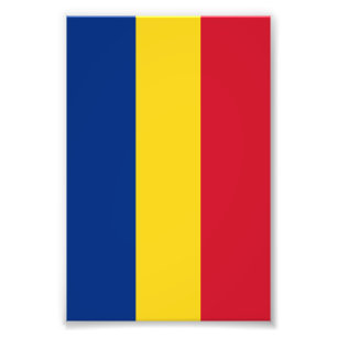 Romania flag photo print
