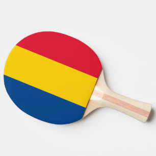 Romania Flag Ping Pong Paddle