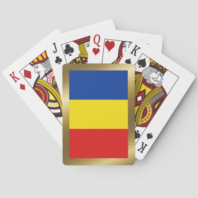 Romania Flag Playing Cards (Back)