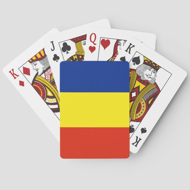 Romania flag playing cards (Back)
