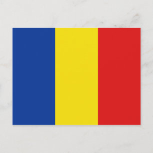 Romania Flag Postcard