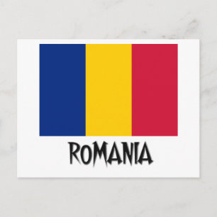 Romania Flag Postcard