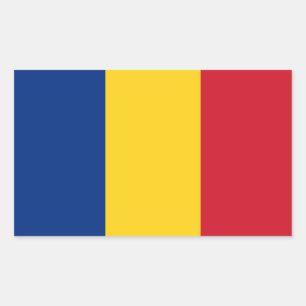 Romania Flag Rectangular Sticker