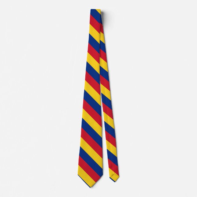 Romania Flag Romanian Patriotic Tie (Front)