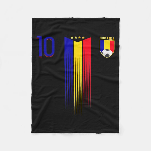 Romania Flag Romanian Pride Lovers Fleece Blanket (Front)