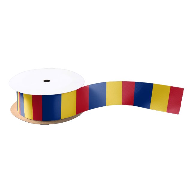 Romania Flag Satin Ribbon (Spool)