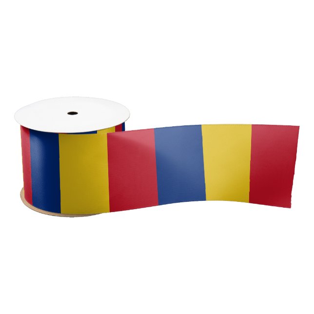 Romania Flag Satin Ribbon (Spool)