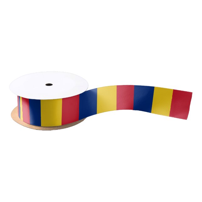 Romania Flag Satin Ribbon (Spool)