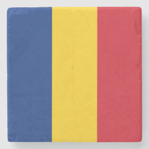 Romania Flag Stone Coaster