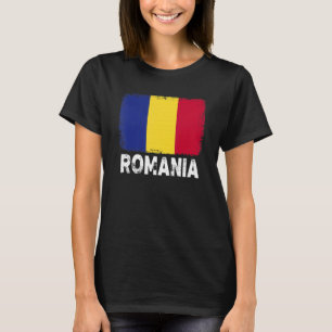 Romania Flag   Support Romanian People Women Men   T-Shirt