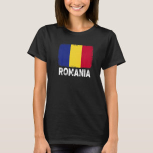 Romania Flag Support Romanian People Women Men T-Shirt