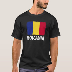 Romania Flag Support Romanian People Women Men T-Shirt