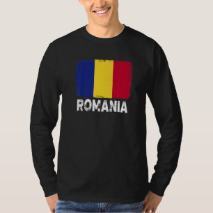 Romania Flag Support Romanian People Women Men T-Shirt