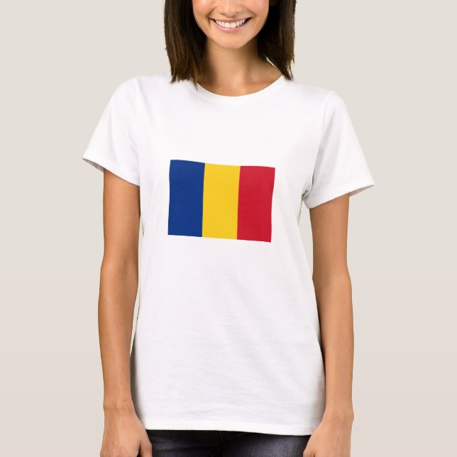 Romania Flag T-Shirt (Front)