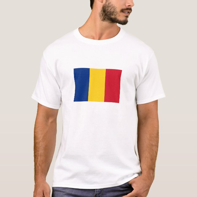 Romania Flag T-Shirt (Front)