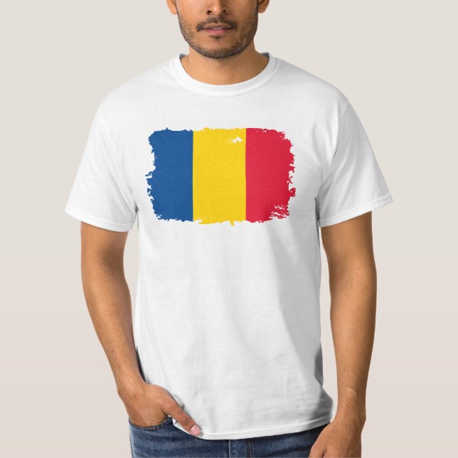 Romania Flag T-Shirt (Front)