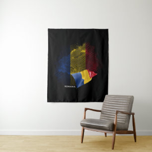 Romania flag tapestry