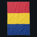 Romania flag tea towel<br><div class="desc">An ideal gift for all those who are patriotic of their country!</div>