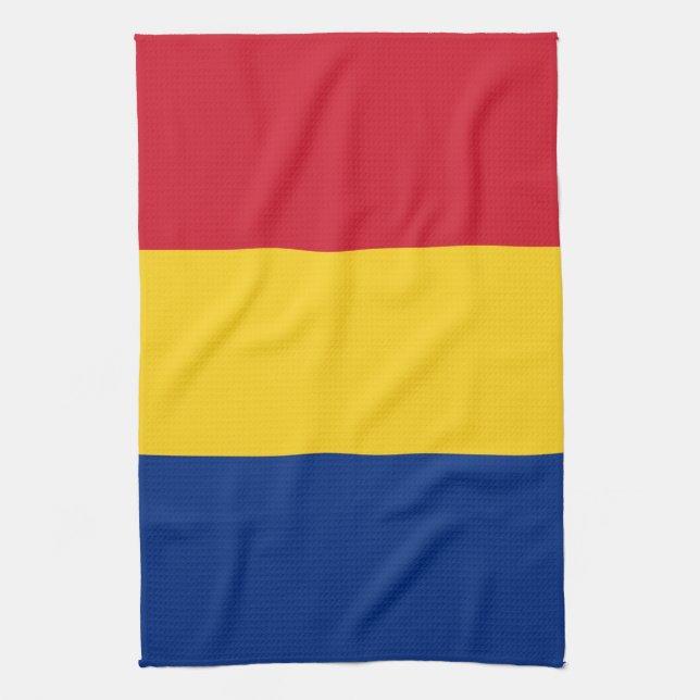 Romania flag tea towel (Vertical)