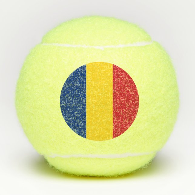 Romania Flag Tennis Balls (Front)