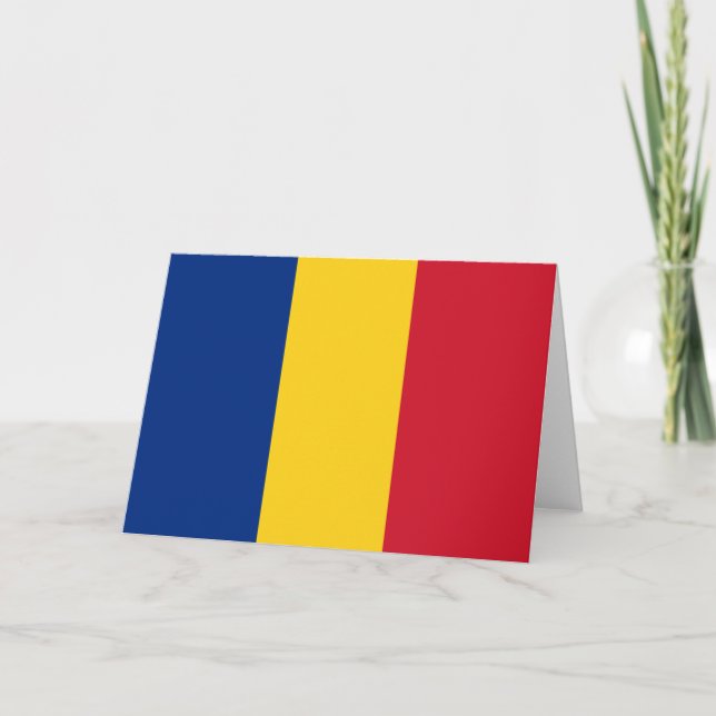 Romania flag thank you card (Front)