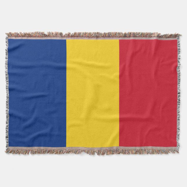 Romania flag throw blanket (Front)