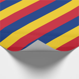 Romania Flag Wrapping Paper