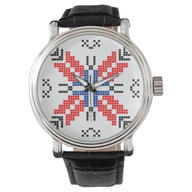 romania folk motif traditional symbol ethnic watch (Front)