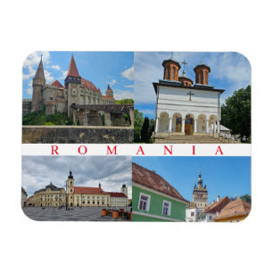 Romania landmarks view fridge magnet