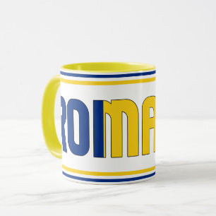 Romania National Flag Patriotic Coffee Mug