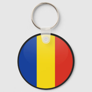 Romania quality Flag Circle Key Ring