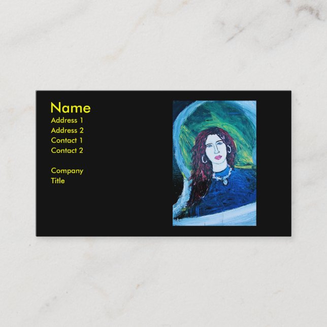 ROMANIA RED BUSINESS CARD (Front)
