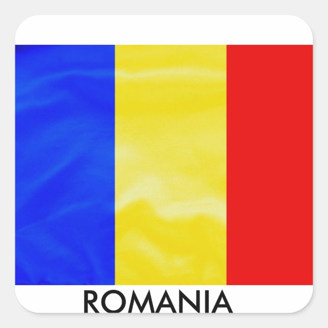 Romania Ro Eastern European Country Flag Sticker (Front)
