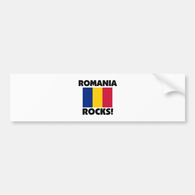 Romania Rocks Bumper Sticker (Front)