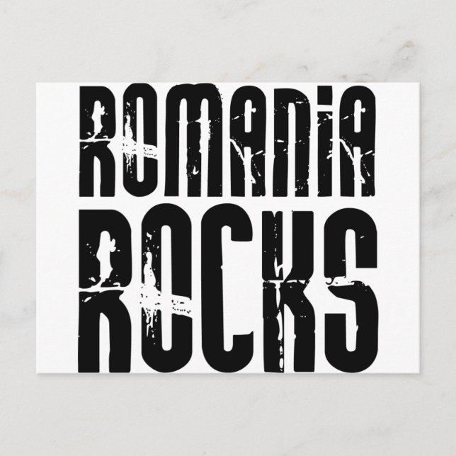 Romania Rocks Postcard (Front)