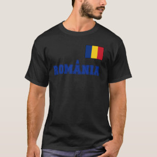 Romania - România Flag National Flag on Chest T-Shirt
