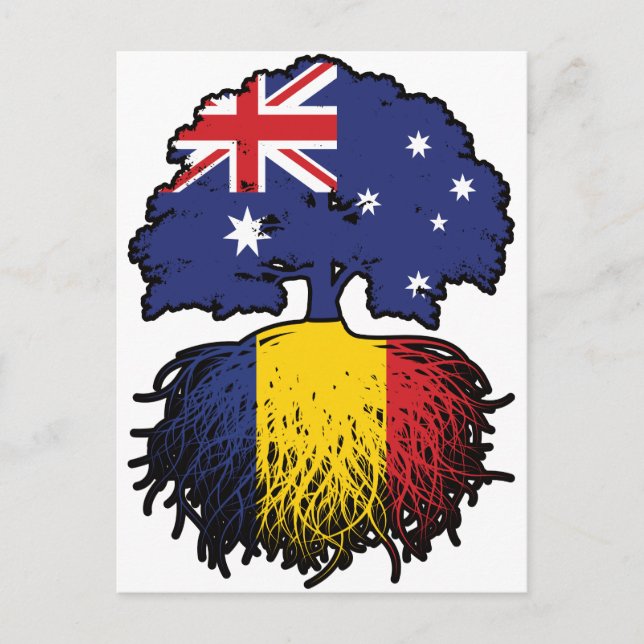 Romania Romanian Australian Australia Tree Roots Postcard (Front)