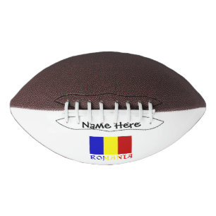 Romania Romanian Flag Black Personalisation  American Football
