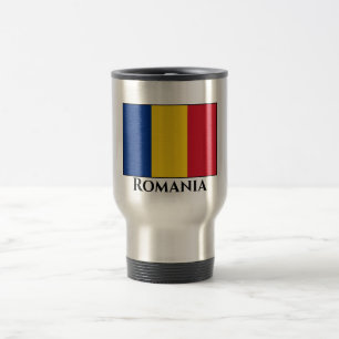 Romania (Romanian) Flag Travel Mug