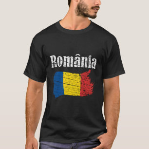 Romania Romanian Flag Vintage Graphic Romania Love T-Shirt