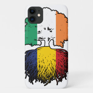 Romania Romanian Irish Ireland Tree Roots Flag iPhone 11 Case