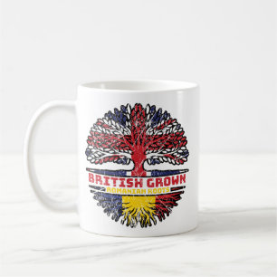Romania Romanian Uk United Kingdom British Tree Coffee Mug