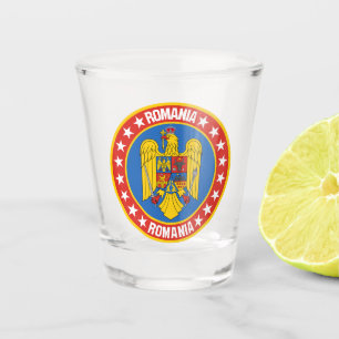 Romania shot glass