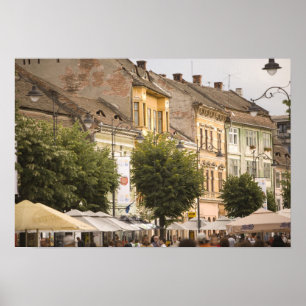 Romania, Sibiu. New Town. RF) Poster