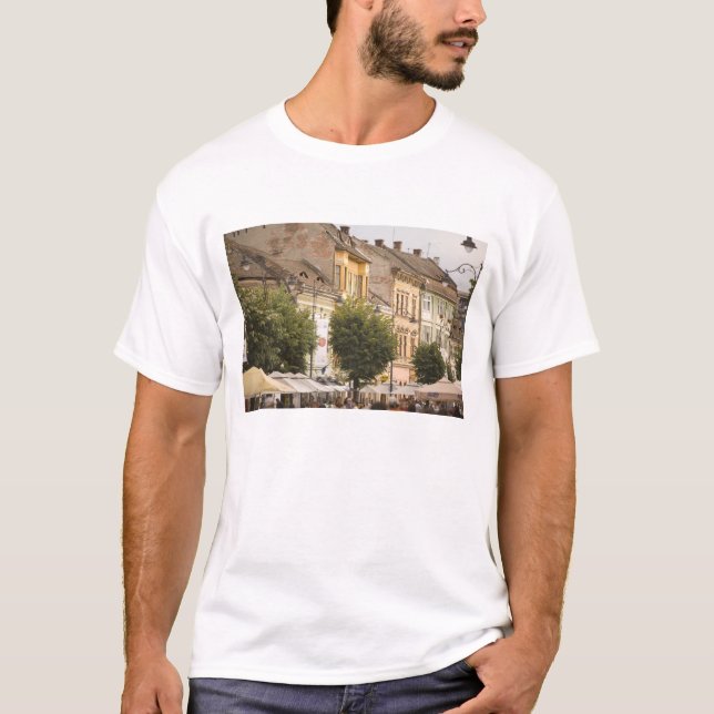 Romania, Sibiu. New Town. RF) T-Shirt (Front)