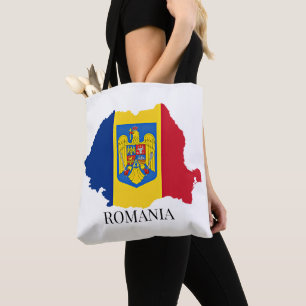 Romania Silhouette labelled Tote Bag